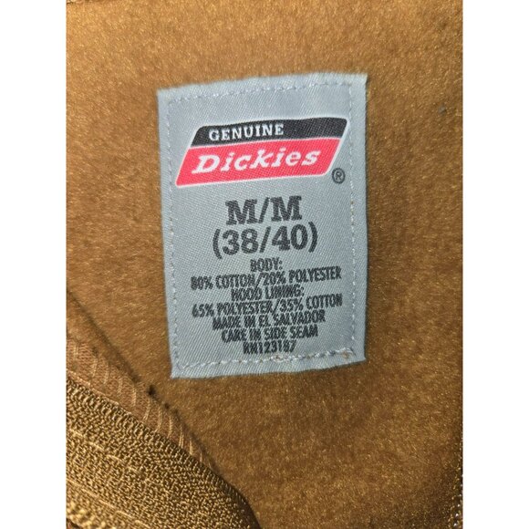 Dickies Mens Tan Full-Zip Hoodie Medium - Picture 5 of 6